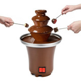 Cascata Fonte Fondue Chocolate Portátil Marrom-escuro 110v