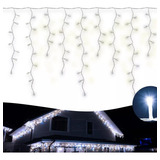 Cascata Led 400 Leds Pisca 8funções 10m Controle Feliz Natal