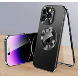 Case 360º Com Alumínio Pro + Para iPhone 15 14 13 12 Pro Max