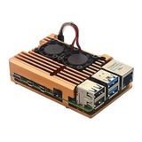 Case Armadura Dissipador Raspberry Pi4 Pi 4 Cooler Duplo