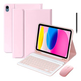 Case Book Imã + Mouse + Teclado Abnt2 Para Para iPad 10