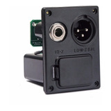 Case Box Bateria 9v Violao Balanceado Xlr C/ Jack E Circuito