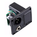 Case Box Bateria 9v Violao Balanceado Xlr C/ Jack E Circuito