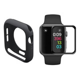 Case Capa Proteção Apple Watch 4 E 5 (44mm) + Película 3d