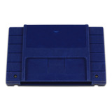 Case Cartucho Azul + Label Traseira + Parafusos Snes Novo