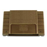 Case Cartucho Dourada + Label Traseira + Parafusos Snes Novo