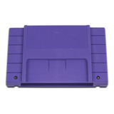 Case Cartucho Roxa + Label Traseira + Parafusos Snes Novo