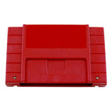 Case Cartucho Vermelha + Label Traseira +parafusos Snes Novo