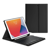 Case De Tablet Para iPad 7/8/9 10.2 Com Teclado Slim Abnt2