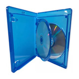Case Dupla Blu Ray Estojo Box Azul Duplo 5 Unidades