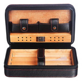 Case Elegante Porta Charuto Humidor Viagem