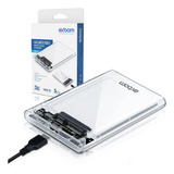 Case Externo Para Hd 2.5 Ssd Transparente Notebook Usb 3.0 