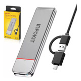 Case Externo Ssd M.2 Nvme Pcie Tipo C Usb 3.1 C/ Dissipador