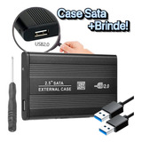 Case Gaveta Sata 2.5 Hd Externa Notebook Pc Usb 2.0 + Brinde