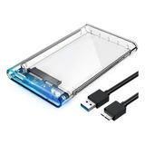 Case Hd Externo Gaveta Usb 3.0 Para 2,5 Ssd Sata Hdd 5gbps