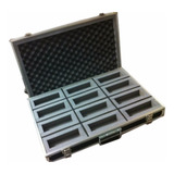 Case P/ 12 Microfones Shure Akg Sennheiser Leson Behringer