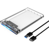 Case Para Hd Externo Transparente Notebook Sata 2.5 Usb 3.0