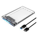 Case Para Hd Externo Transparente Usb Notebook Sata Protect