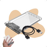 Case Para Hd Externo Transparente Usb Notebook Sata Protect