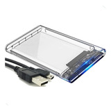 Case Para Hd Externo Transparente Usb Notebook Sata Protect