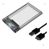 Case Para Hd Externo Transparente Usb Notebook Sata Protect