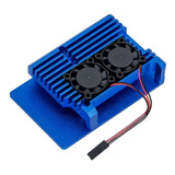 Case Raspberry Pi 4 Armor Case Alumínio Azul