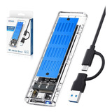 Case Transparente Ssd M.2 Nvme Conector