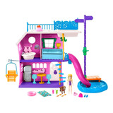 Casinha Boneca Polly Cenario Pet Mattel Casa Do Lago Ghy65