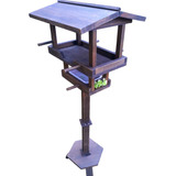 Casinha Comedouro Piscina E Pedestal - Pássaros No Jardim