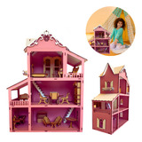 Casinha De Boneca Infantil Completa Mdf