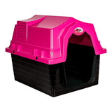 Casinha De Cachorro Plástica Desmontável N3 Pequena Cor Rosa