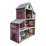 Casinha Polly Mini Barbie Lol - Em Mdf Com Adesivo Colorido