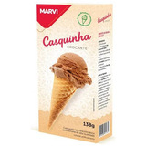 Casquinha Sorvete Crocante Biscoito Doce Marvi Kit 3cx 138g 