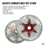 Cassete Bike Sunrace Mx3 10v 11/46