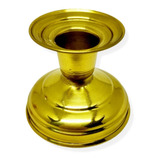 Castiçal De Latão- Suporte Para 1 Vela Comum