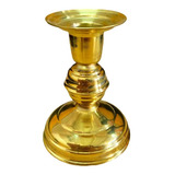 Castiçal De Latão- Suporte Para 1 Vela Comum
