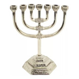 Castiçal Menorah 7 Velas Candelabro Cidade De Jerusalém