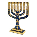 Castiçal Menorah 7 Velas Candelabro Importado De Israel 19cm
