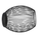 Castiçal Preto, Metal Mate, Estilo Retrô, Ferro Decorativo