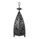 Castiçal Retrô Candlestick Decor Hollow Out Star Moon