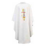 Casula Sacerdotal Bordado Cruz 8