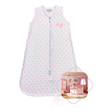 Casulo De Bebê Saco De Dormir Cobertor Pijama Menina Branco