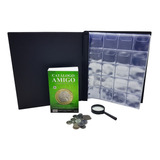 Catálogo Amigo + Pasta 600 Moedas + Brindes: Lupa E 20 Moeda