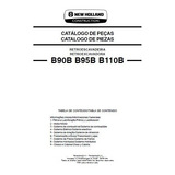 Catálogo De Peças New Holland B90b Retroescavadeira