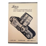 Catálogo Leitz Leica - Complete Illustrated Price List Leica