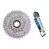 Catraca Roda Livre Rosca Shiftech 8v 13-32d + Corrente Index
