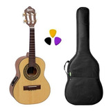 Cavaco Elétrico Acústico Giannini Cs1 Faia Ns Capa + Palheta