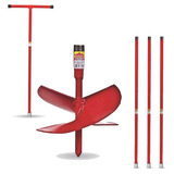 Cavadeira Espiral Trado Perfurar 12'' + Cabo + 3 Extensor 1m