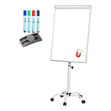 Cavalete Flip Chart Magnetico Quadro Branco + 4 Canetas Apag