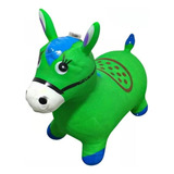 Cavalo De Borracha Upa Upa Pula Brinquedo Criança Cor Verde